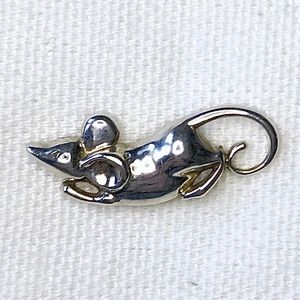 John Hardy Year of the Rat Zodiac Sterling Silver Lapel Pin Tie Tack